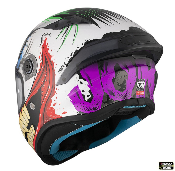 Casca integrala MT Targo S Joke A5 alb lucios – omologare noua ECE 22.06 – tip viziera: MT-V-14B [6]