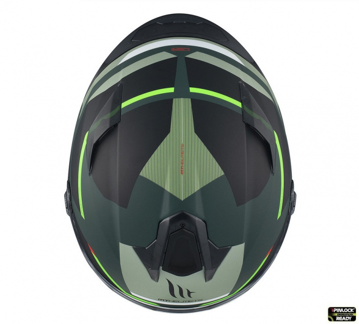 Casca integrala MT Targo S Kay C6 verde mat  – omologare noua ECE 22.06 [9]