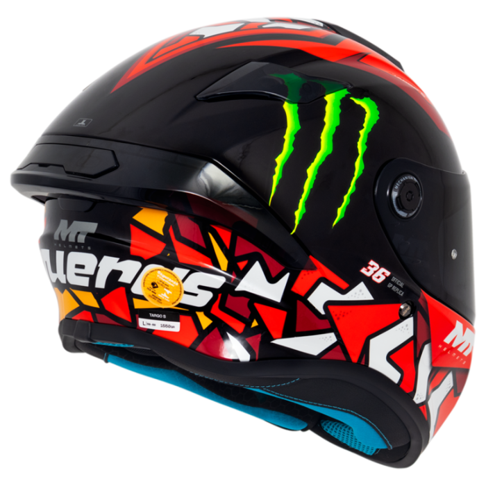 Casca integrala MT Targo S Piqueras B5 rosu lucios – omologare noua ECE 22.06 – tip viziera: MT-V-14 [2]