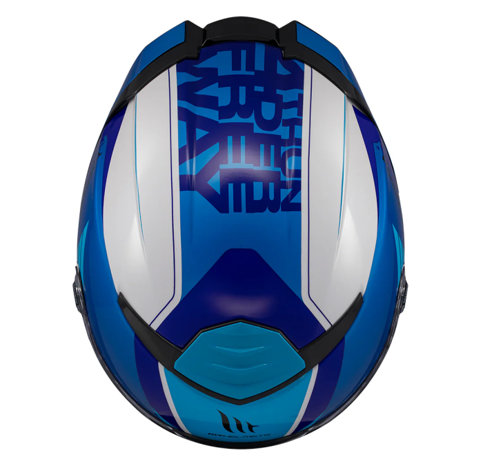 Casca integrala MT Thunder 4 SV Freeway A17 albastru lucios (ochelari soare integrati) – tip viziera: MT-V-28B [6]