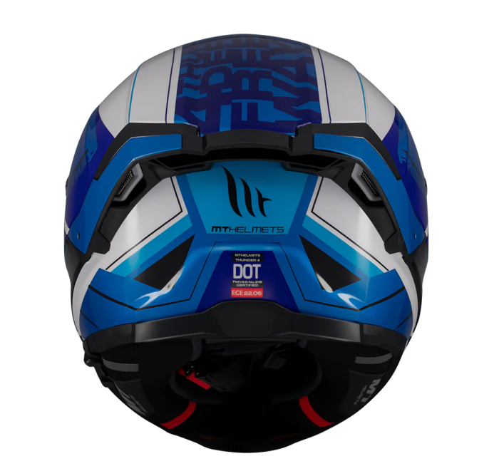 Casca integrala MT Thunder 4 SV Freeway A17 albastru lucios (ochelari soare integrati) – tip viziera: MT-V-28B [5]