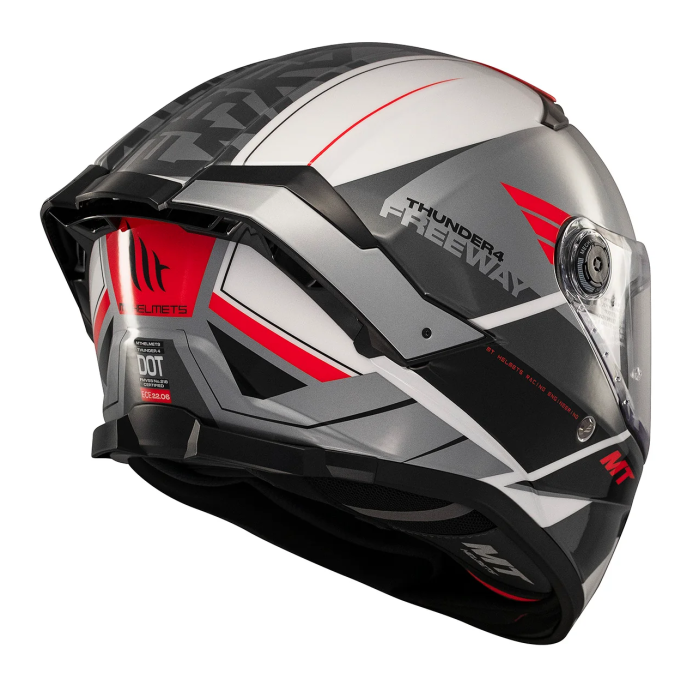 Casca integrala MT Thunder 4 SV Freeway A5 gri lucios (ochelari soare integrati) – tip viziera: MT-V-28B [6]