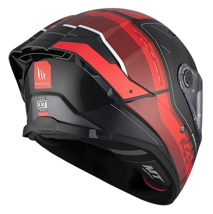 Casca integrala MT Thunder 4 SV R25 B35 rosu lucios (ochelari soare integrati) [6]
