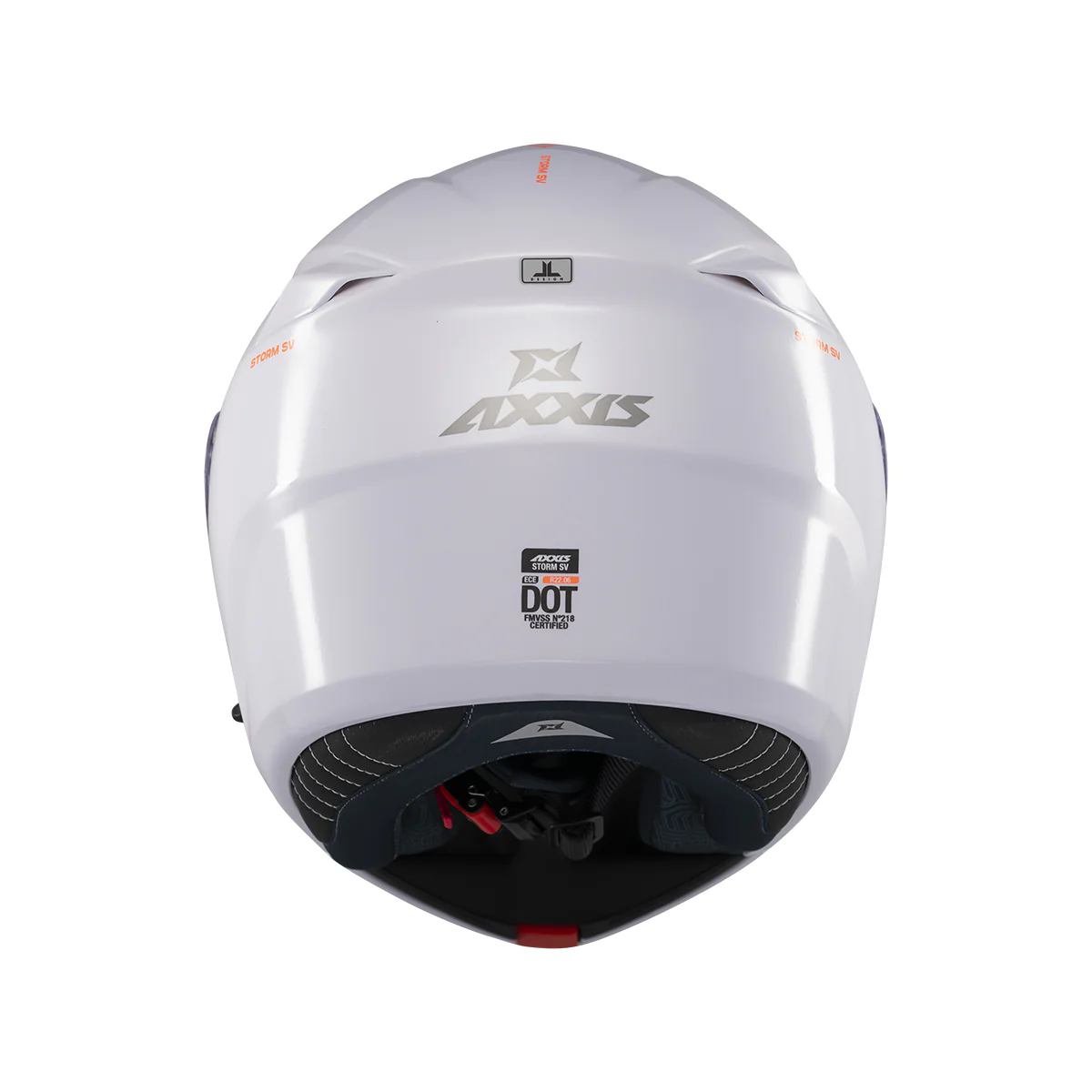 Casca modulabila Axxis model Storm S SV A0 alb lucios Pinlock ready – omologare noua ECE 22.06 – tip viziera: MT-V-25 [5]