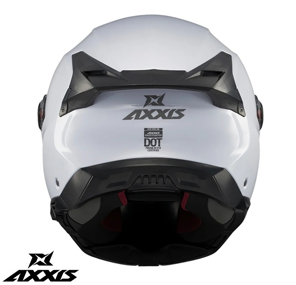 Casca modulabila (flip-up) Axxis GhostFighter SV A0 alb lucios (ochelari soare integrati) Pinlock Ready – tip viziera: MT-V-36 [5]