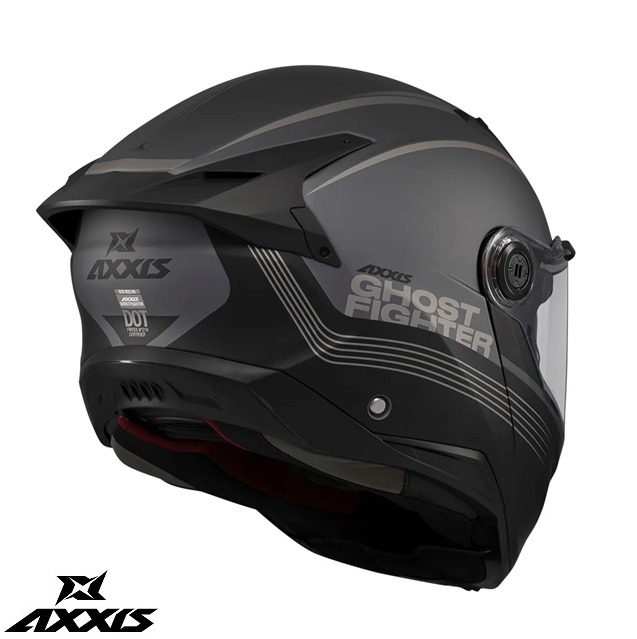 Casca modulabila (flip-up) Axxis GhostFighter SV Bitone C12 gri mat (ochelari soare integrati) Pinlock Ready – tip viziera: MT-V-36 [5]