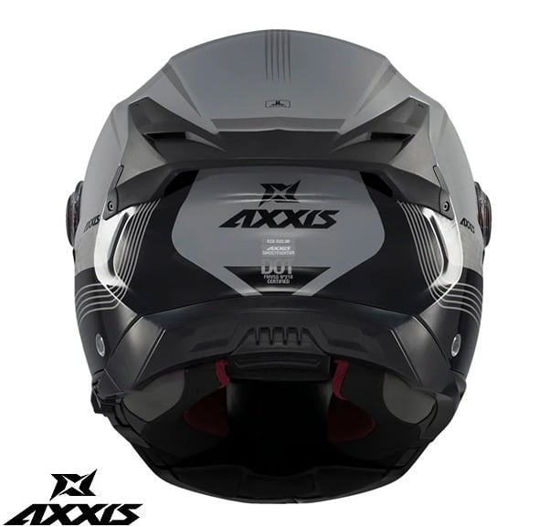 Casca modulabila (flip-up) Axxis GhostFighter SV Bitone C2 negru/gri lucios (ochelari soare integrati) Pinlock Ready – tip viziera: MT-V-36 [7]