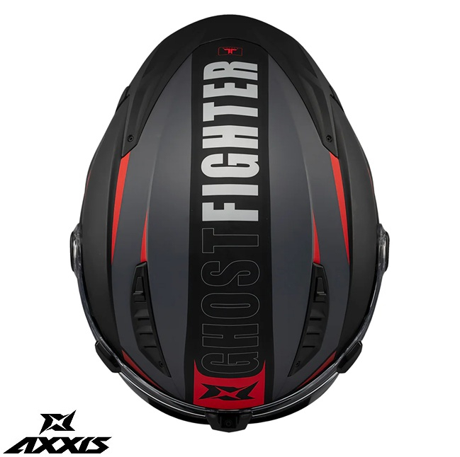 Casca modulabila (flip-up) Axxis GhostFighter SV Maniac B5 negru/rosu mat (ochelari soare integrati) Pinlock Ready – tip viziera: MT-V-36 [5]