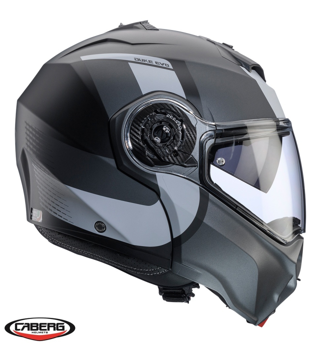 Casca modulabila (flip-up) Caberg model Duke Evo SV Indy P7 SV negru/gun metal (titanium)/gri mat Pinlock ready – lentila Pinlock inclusa [3]
