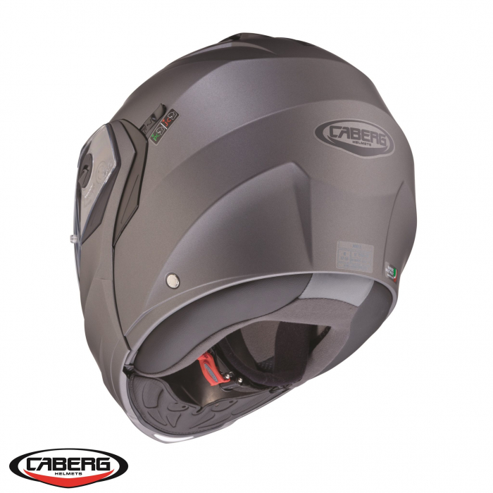 Casca modulabila (flip-up) Caberg model Duke X SV gun metal (titanium) mat Pinlock ready – lentila Pinlock inclusa [4]