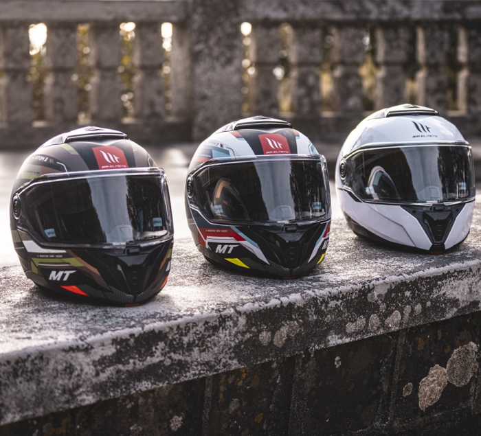 Casca modulabila MT Atom 2 SV Bast A0 alb/rosu/albastru lucios (ochelari soare integrati) Pinlock Ready – tip viziera: MT-V-35 [11]