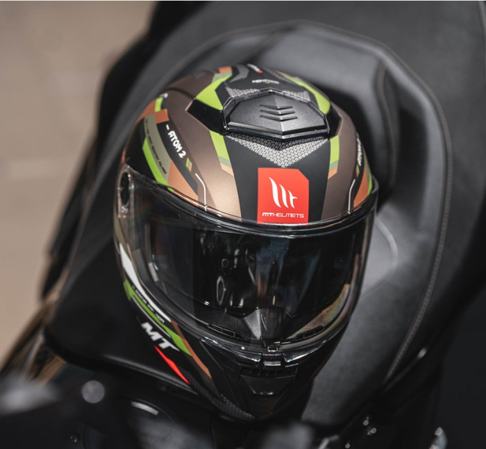 Casca modulabila MT Atom 2 SV Bast A6 military (maro/verde mat) (ochelari soare integrati) Pinlock Ready – tip viziera: MT-V-35 [11]