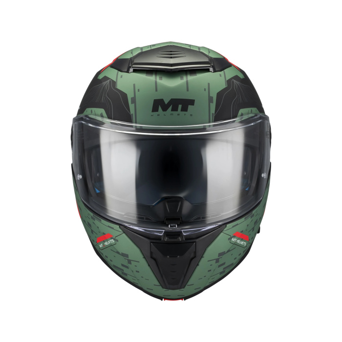 Casca modulabila MT Atom 2 SV Highlands C6 verde mat (ochelari soare integrati) + lentila antiaburire Pinlock 70 cadou – tip viziera: MT-V-35 [3]