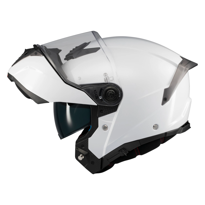 Casca modulabila MT Atom 2 SV Pure A0 alb lucios (ochelari soare integrati) + lentila antiaburire Pinlock 70 cadou – tip viziera: MT-V-35 [6]