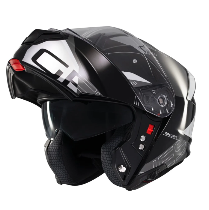 Casca modulabila MT Genesis SV Atempo B2 negru/gri lucios Pinlock ready – omologare noua ECE 22.06 – tip viziera: MT-V-25 [4]