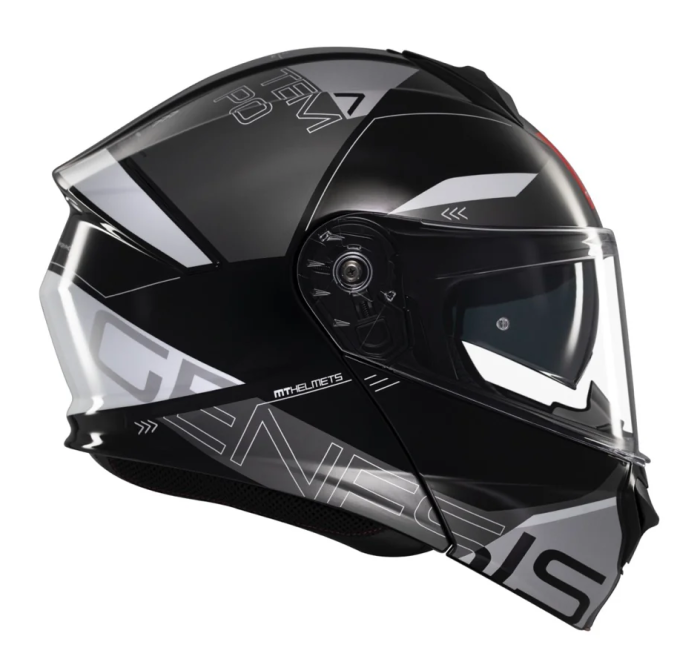 Casca modulabila MT Genesis SV Atempo B2 negru/gri lucios Pinlock ready – omologare noua ECE 22.06 – tip viziera: MT-V-25 [3]
