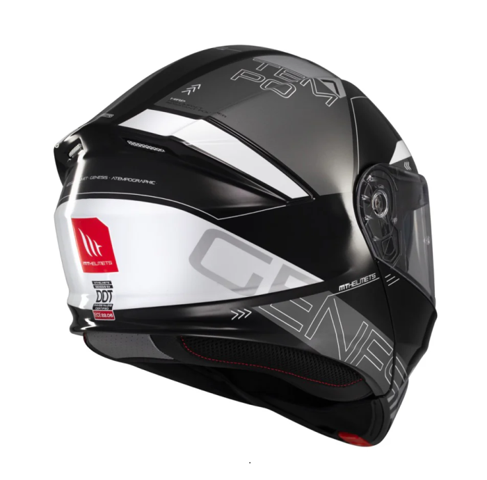 Casca modulabila MT Genesis SV Atempo B2 negru/gri lucios Pinlock ready – omologare noua ECE 22.06 – tip viziera: MT-V-25 [5]