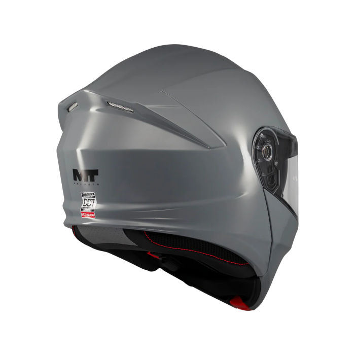 Casca modulabila MT Genesis SV Pure A12 gri lucios Pinlock ready – omologare noua ECE 22.06 – tip viziera: MT-V-25 [4]