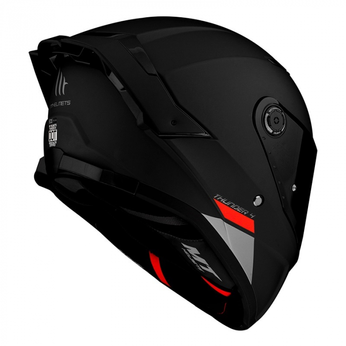 Casca moto Thunder 4 negru mat cu ochelari de soare integrati [3]