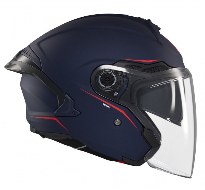 Casca MT Viale SV S 68 Unit albastru mat (ochelari soare integrati) (open face) [4]