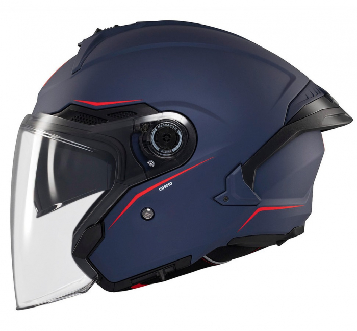 Casca MT Viale SV S 68 Unit albastru mat (ochelari soare integrati) (open face) [1]