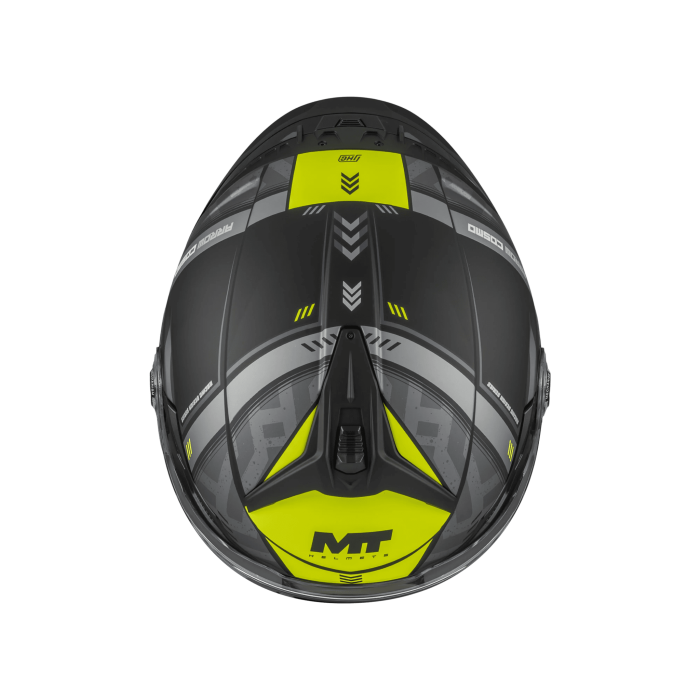Casca open face motociclete MT Cosmo SV Arrow B3 galben fluor mat (ochelari soare integrati) – tip viziera: MT-V-37 [6]