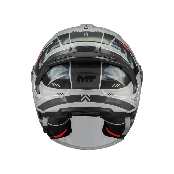 Casca open face motociclete MT Cosmo SV Arrow C2 gri lucios (ochelari soare integrati) – tip viziera: MT-V-37 [5]