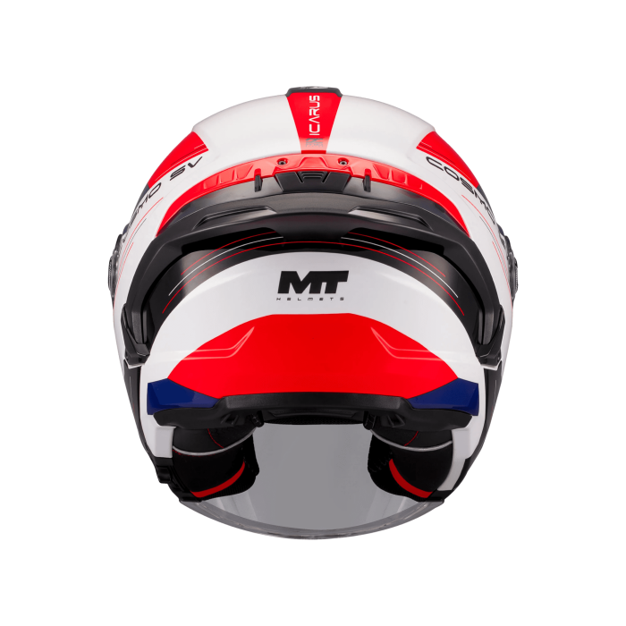 Casca open face motociclete MT Cosmo SV Icarus A5 rosu lucios (ochelari soare integrati) – tip viziera: MT-V-37 [5]