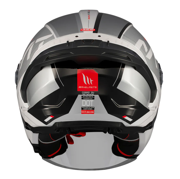 Casca open face motociclete MT Cosmo SV Silence A2 gri lucios (ochelari soare integrati) – tip viziera: MT-V-37 [4]