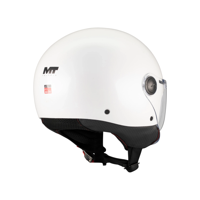 Casca open face motociclete MT Street S Pure A0 alb lucios – omologare noua ECE 22.06 – tip viziera: MT-V-15B [5]