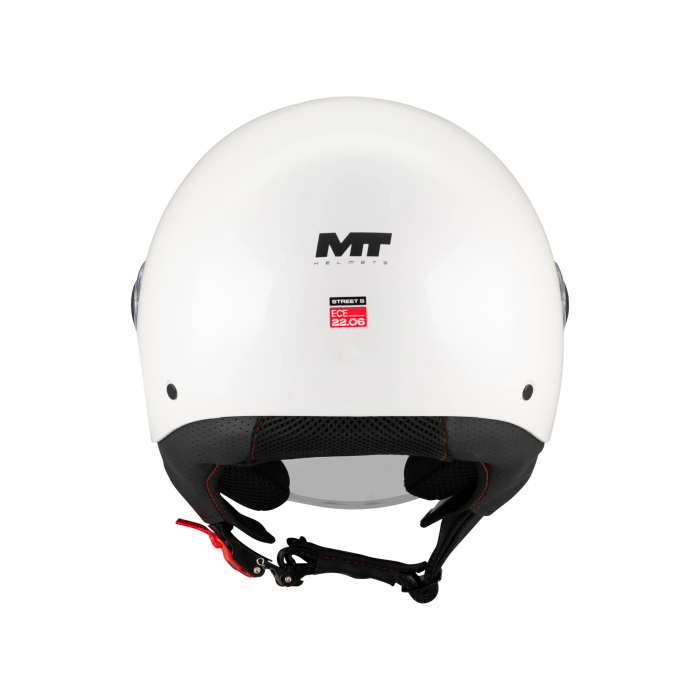Casca open face motociclete MT Street S Pure A0 alb lucios – omologare noua ECE 22.06 – tip viziera: MT-V-15B [4]