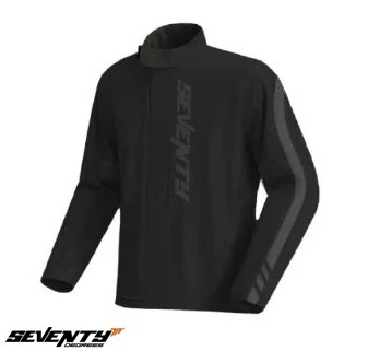 Costum moto ploaie (geaca+pantaloni) Seventy model SD-S5 Monsoon culoare: negru (montare peste echipament) [2]
