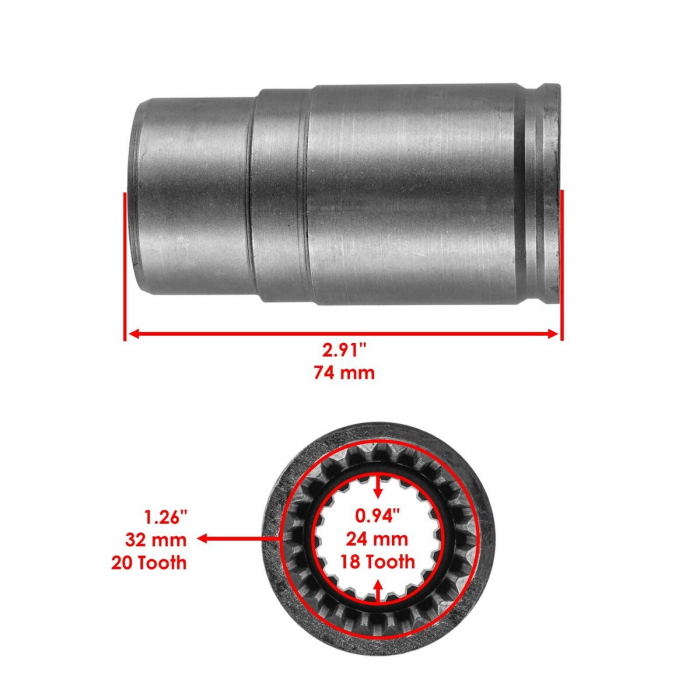 Culisanta/Cupla cardan 703500678 si inel uzura ATV Can-am BRP Outlander/Renegade G2 2013+ [2]