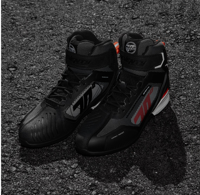 Ghete (cizme) moto Racing Unisex Seventy model SD-BR2 Veloce culoare: negru/rosu [2]