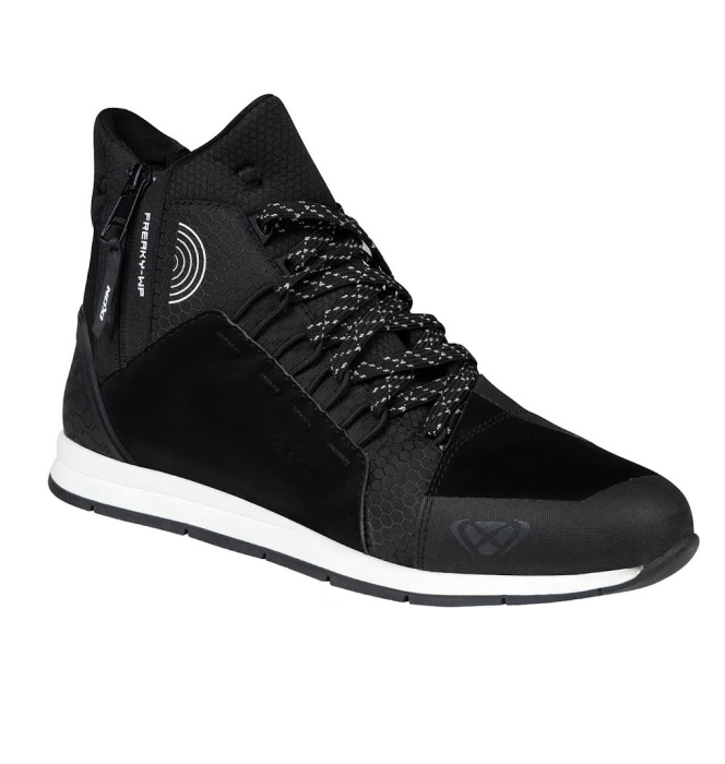 Ghete moto Urban barbati All Season Ixon model Freaky WP MS culoare: negru/alb (100% waterproof) [2]