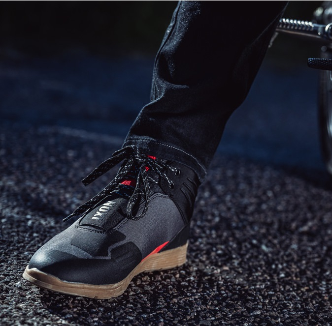 Ghete moto Urban barbati vara Ixon model Hopper MS culoare: verde/negru/rosu [11]