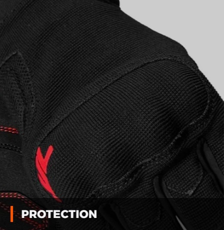 Manusi barbati Urban vara Seventy model SD-C40 Asphalt culoare: negru/rosu – degete tactile [4]