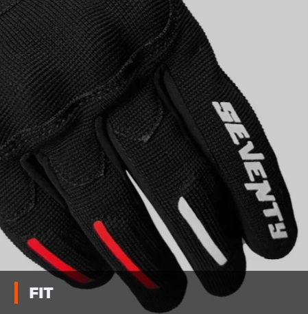 Manusi barbati Urban vara Seventy model SD-C40 Asphalt culoare: negru/rosu – degete tactile [3]