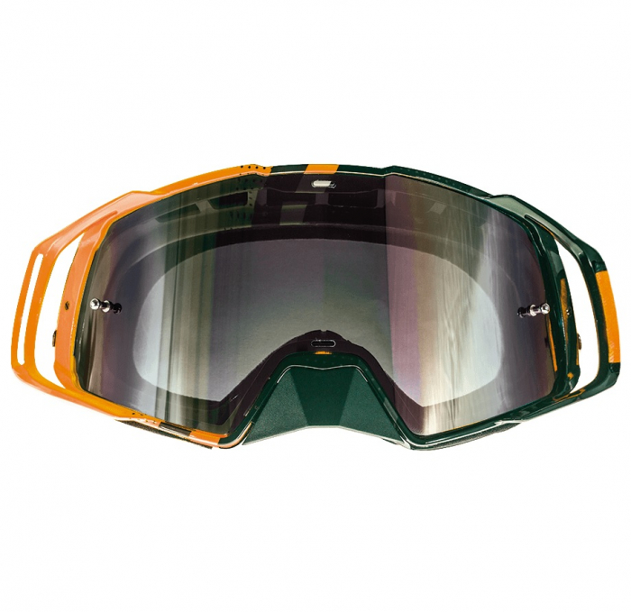 Ochelari MX Evo Stripes MtHelmets motocross/enduro/atv/schi, negru-portocaliu [2]