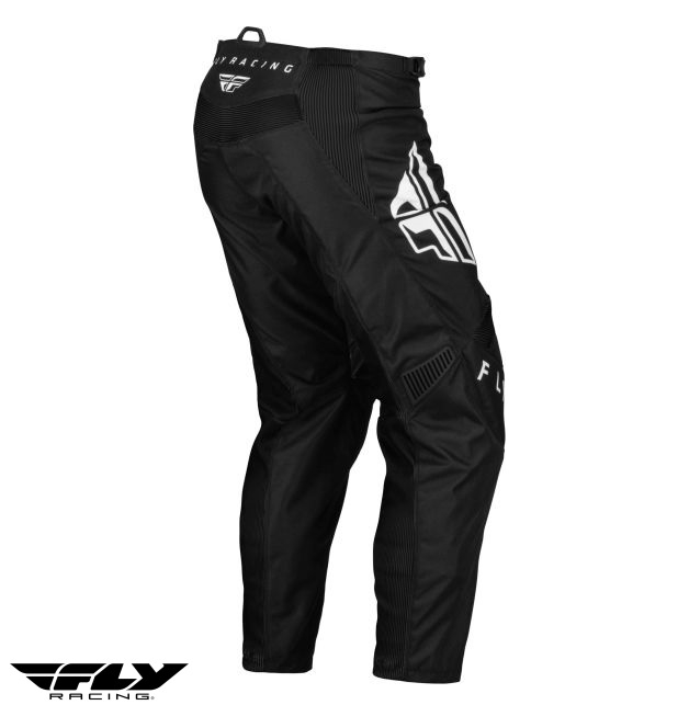 Pantaloni motociclete cross-enduro Fly Racing model F-16 culoare: negru/alb [3]