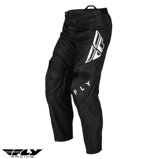 Pantaloni motociclete cross-enduro Fly Racing model F-16 culoare: negru/alb [4]