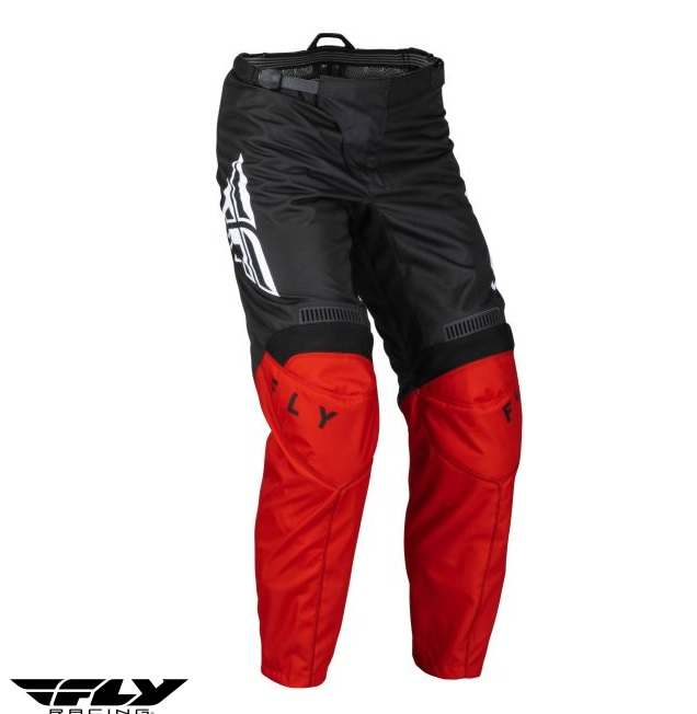 Pantaloni motociclete cross-enduro Fly Racing model F-16 culoare: negru/rosu [1]
