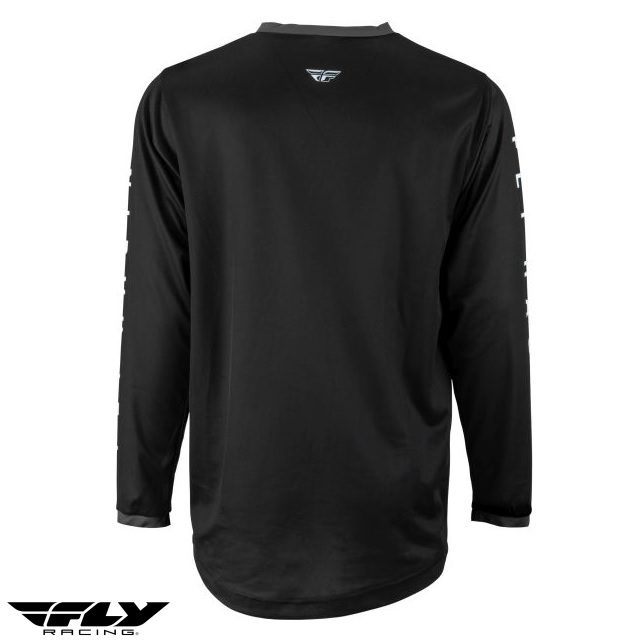 Tricou (bluza) cross-enduro Fly Racing model F-16 culoare: negru/alb [2]
