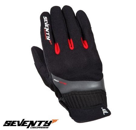 Manusi barbati Seventy - Manusi vara Seventy Urban barbati, neopren/piele, negru/rosu