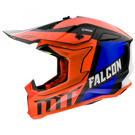 Casti Enduro/Cross/Atv - Casca MT Falcon Warrior portocaliu lucios