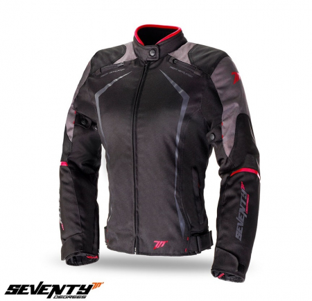 Geaca/jacheta femei Seventy - Geaca vara-iarna waterproof femei Seventy, negru/rosu