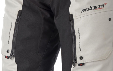 Pantaloni moto Seventy Touring vara-iarna, negru/gri (SD-varianta standard) [2]