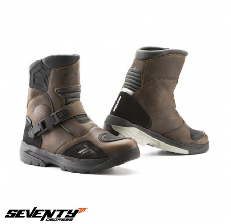 Echipament moto-strada Seventy - Cizme moto Seventy Adventure unisex, maro