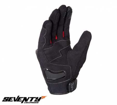 Manusi vara Seventy Racing barbati, tactile, negru/rosu [2]