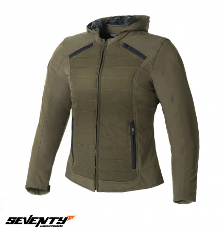 Geaca/jacheta femei Seventy - Geaca moto femei Seventy Urban vara-iarna, verde military